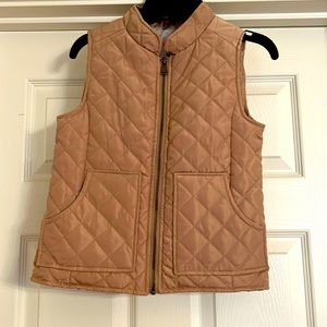 Girls Brown Puffer Vest |Unworn|